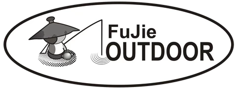 FuJie Outdoor oval logo with a figure holding a fishing rod